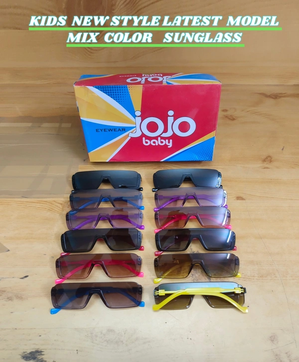 KIDS NEW STYLISH LATEST MODEL  MIX SUNGLASSES - FREE, 12