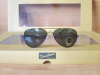 MENS NEW LATEST MODEL DAVIDSON AVIATOR BLACK SUNGLASSES - FREE, 06