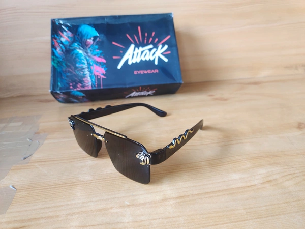 MENS NEW STYLISH LATEST MODEL BLACK MIX SUNGLASSES - FREE, 12