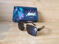 MENS NEW STYLISH LATEST MODEL BLACK MIX SUNGLASSES - FREE, 12