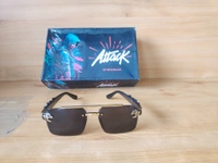 MENS NEW STYLISH LATEST MODEL BLACK MIX SUNGLASSES - FREE, 12