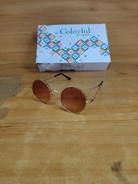 MENS NEW STYLISH LATEST MODEL MIX COLOR ROUND  METAL SUNGLASSES - FREE, 12