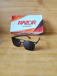 MENS NEW STYLISH LATEST MODEL BLACK MIX SUNGLASSES - FREE, 12