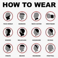 Bandanas for Men and Women Multifunctional Face Mask Head Scarf Balaclava Magic Scarves Sweatband - FREE, 10