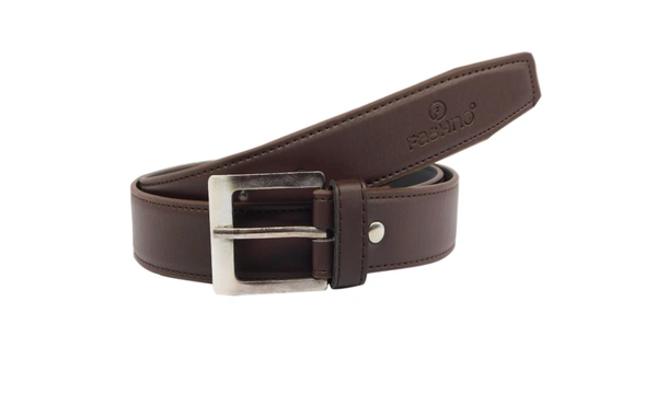 MEN'S PU LEATHER KANTA  BUCKLE  BROWN  COLOR BELT SIZE-(LENGTH-45 INCH,WIDTH-40 MM) - SIZE-(LENGTH-45 INCH,WIDTH-40 MM), 6