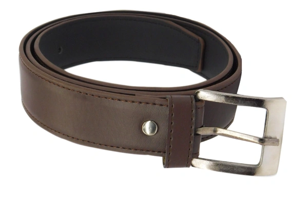 MEN'S PU LEATHER KANTA  BUCKLE  BROWN  COLOR BELT SIZE-(LENGTH-45 INCH,WIDTH-40 MM) - SIZE-(LENGTH-45 INCH,WIDTH-40 MM), 6