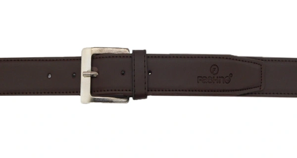 MEN'S PU LEATHER KANTA  BUCKLE  BROWN  COLOR BELT SIZE-(LENGTH-45 INCH,WIDTH-40 MM) - SIZE-(LENGTH-45 INCH,WIDTH-40 MM), 6