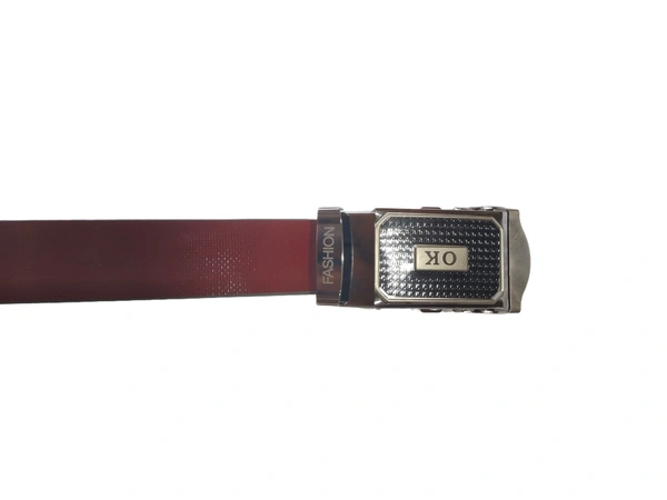 MENS RUBBER SHEETS PATTI WITH ARMY BUCKLE BROWN COLOR BELT  - FREE, 6
