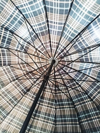 SINGLE/LONG FOLD MIX COLOR CHECK  PRINTED BIG SIZE UMBRELLA  SIZE-75CM - FREE, 6