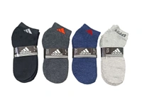 Boys  Branded Anklet  Socks, Mix Color Pack (Pack  Of 12 Pairs) Size 9-11 - 12