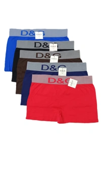 Men's  China Imported  Briefs  Material- Micro Fiber ,Color - Mix Plain Color,  Size - Free Size - Free Size, 12