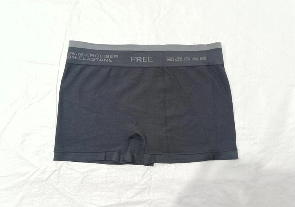 Men's  China Imported  Briefs  Material- Micro Fiber ,Color - Mix Plain Color,  Size - Free Size - Free Size, 12
