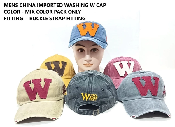Mens China Imported Washing W Cap Color - Mix Color Pack Only Fitting - Buckle Strap Fitting - 12