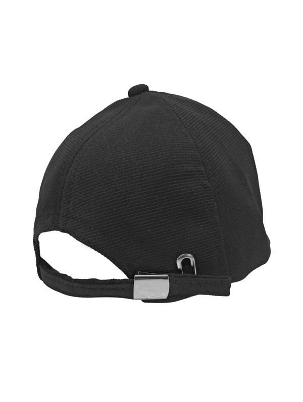 Mens Indian Flaxi Fit Rubber Printed Logo Caps Color - Black Color Pack Fitting - Buckle - 120