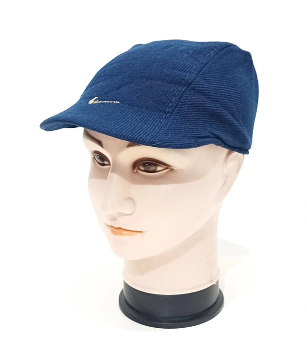 Mens Velevt Golf Style Cap Material - Indian Velvet Color - Mix Color Pack Fitting - Elastic - 6