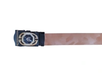 MENS PU LEATHER  WITH BLACK COLOR MIX DESIGN ARMY BUCKLE BELT  - FREE, 6