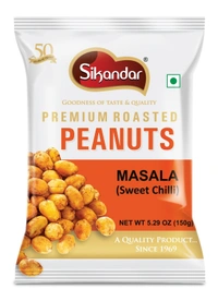 Sikandar  Combo of  Chatpata, Tandoori, Sweet Chilli, Black Pepper Flavour Peanuts  - Foil Pack
