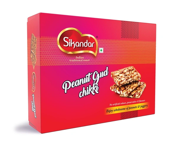 Sikandar Peanut Chikki (Sing Chikki) 400g - Box