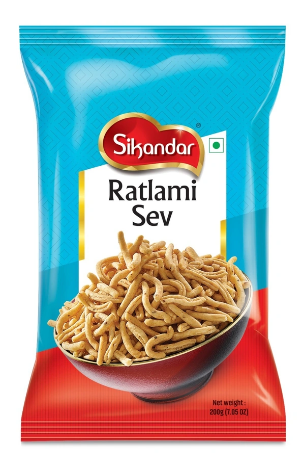 Sikandar Brand Ratlami Sev 200g - Foil Pack