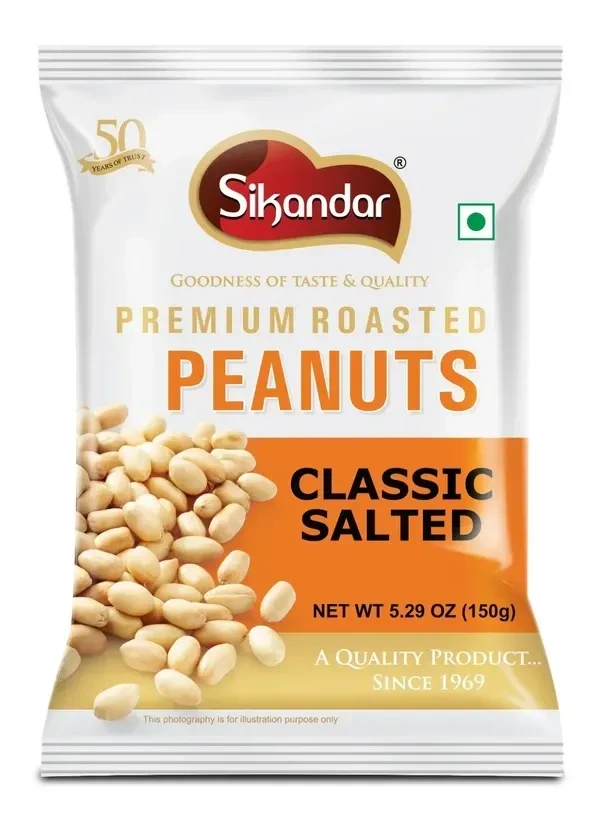 Sikandar Combo of Classic Salted, Chatpata Masala, Tandoori and Black Paper Flavour 600g - Foil Pack