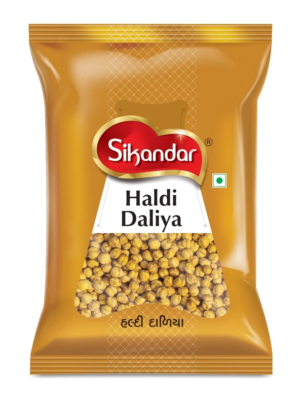 Sikandar  Premium Roasted Haldi Daliya (Turmeric Chickpeas) 200g - Foil Pack