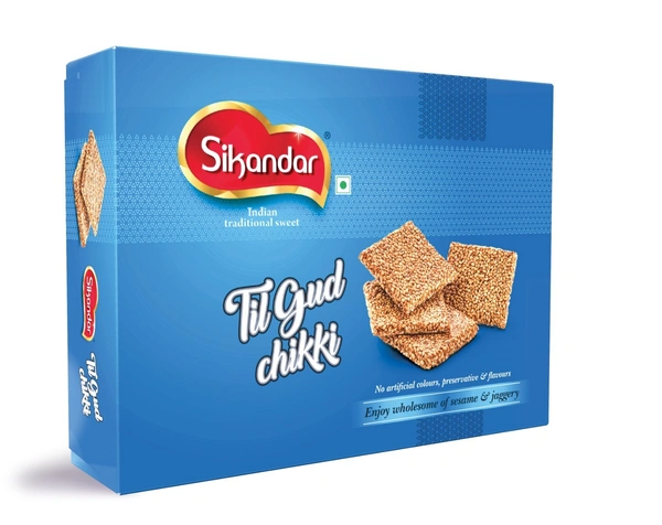 Sikandar Til Chikki 350 Grams - Box