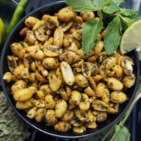 Sikandar  Premium Roasted Peanuts Nimboo Pudina (Lemon Mint) Flavour 150g - Foil Pack