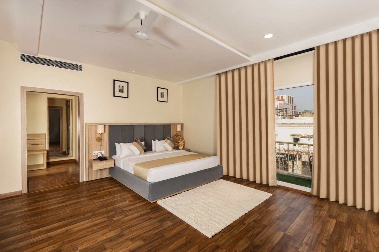 Premium hotel room furniture project executed by Ferris Furniture for Capoors Hotel in Hazratganj, Lucknow