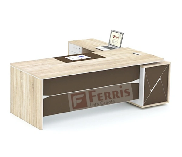OFFICE TABLE WITH FIX SIDE UNIT FP-MD-07
