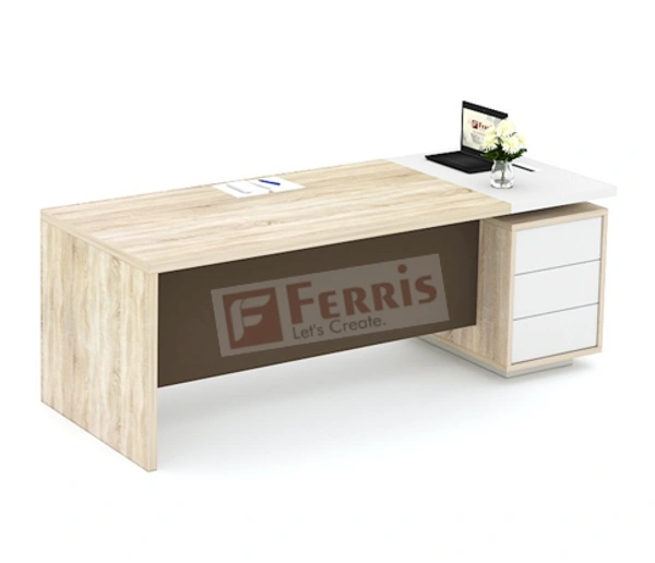OFFICE TABLE WITH FIX SIDE PEDESTAL FP-MD-11