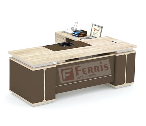 OFFICE TABLE WITH FIX SIDE PEDESTAL AND SIDE UNIT FP-MD-13