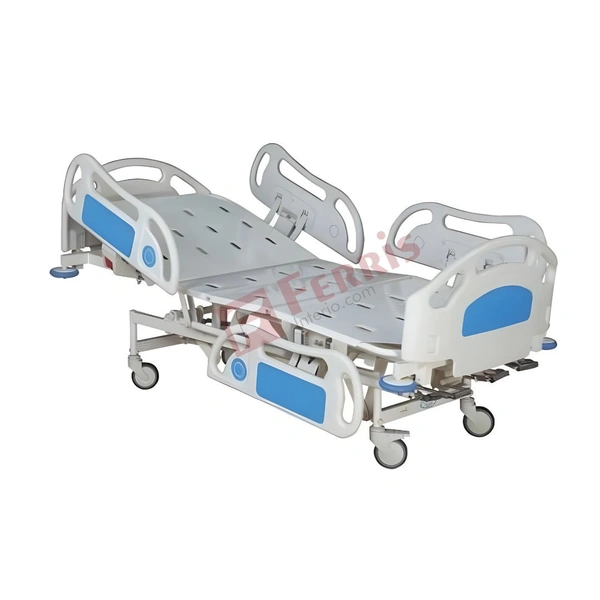 Ferris ICU BED MECHANICAL SUPREME | 4-CRANK SYSTEM | ABS RAILS & ANGLE INDICATORS (FHB003) - MECHANICAL SUPREME