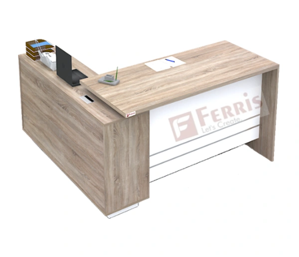 OFFICE TABLE WITH FIX SIDE UNIT PT2-02