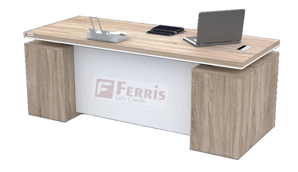 OFFICE TABLE WITH FIX SIDE PEDESTAL PT1-04