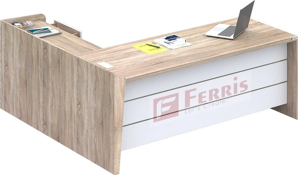 OFFICE TABLE WITH ATTACHED SIDE UNIT PT2-01