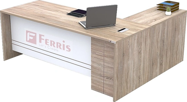 OFFICE TABLE WITH ATTACHED SIDE UNIT PT2-03