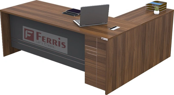 OFFICE TABLE WITH ATTACHED SIDE UNIT PT2-03