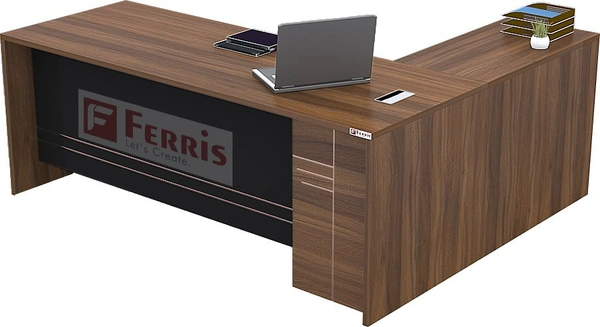 OFFICE TABLE WITH ATTACHED SIDE UNIT PT2-03