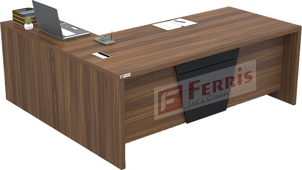 OFFICE TABLE WITH ATTACHED SIDE UNIT PT3-02