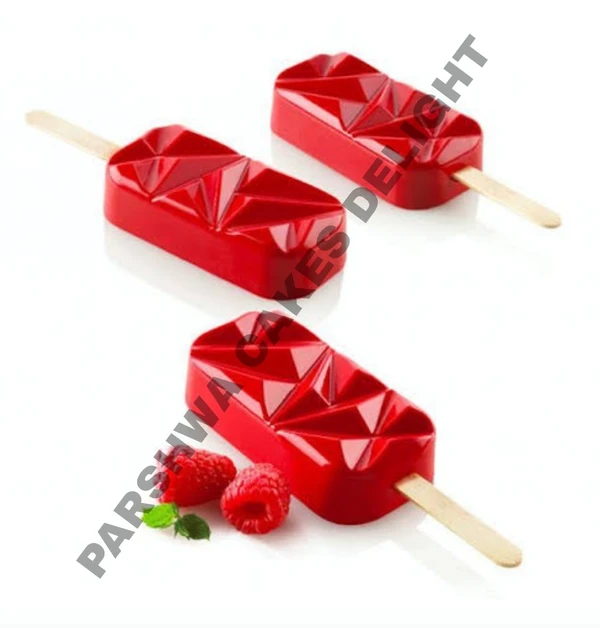 2 Cavity Geometric Gem Origami Shape Silicone Popsicle Cakesicle