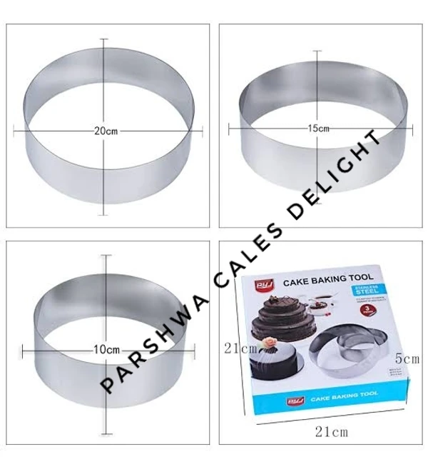 STAINLESS STEEL CAKE RING - CIRCLE