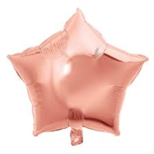 Foil Star Baloon - Rose Gold, 1 Pc, 18 Inches