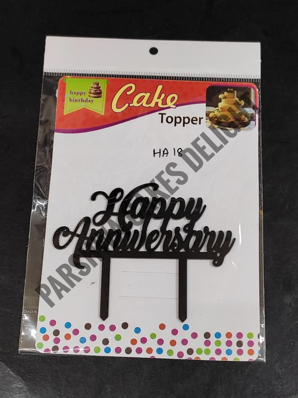 ACRYLIC TOPPERS HA - 4.5 INCHES, 18