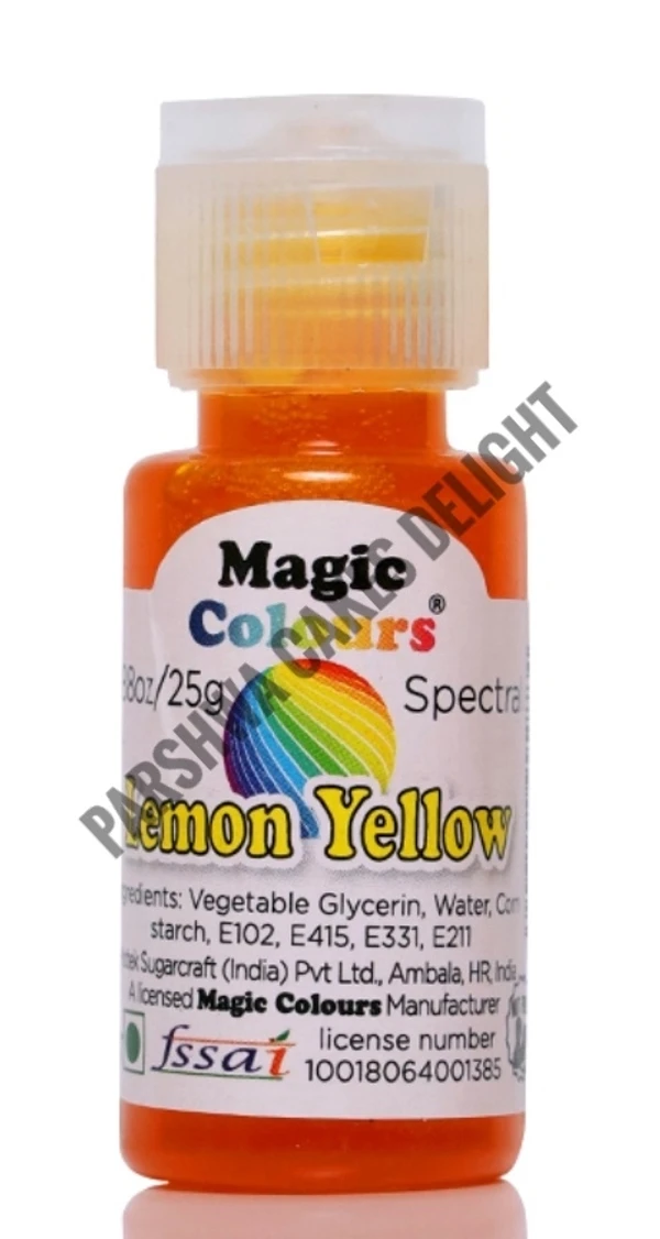 Magic Colours SPECTRAL MINI GEL COLOUR - LEMON YELLOW, 25G