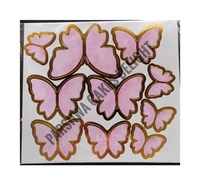 BUTTERFLIES WITH STRING - 1 PKT, PINK