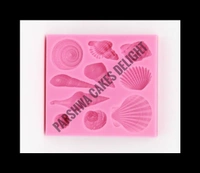 SEA BEACH THEME MOULD - 8 X 7.5 X 1.5 CM
