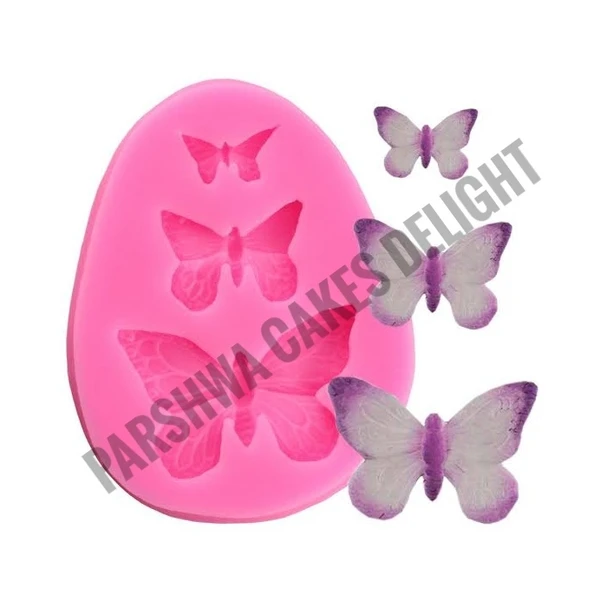 3 BUTTERFLIES FONDANT MOULD