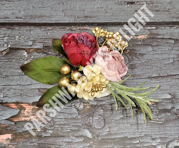 FLORAL BROACH - 1PC