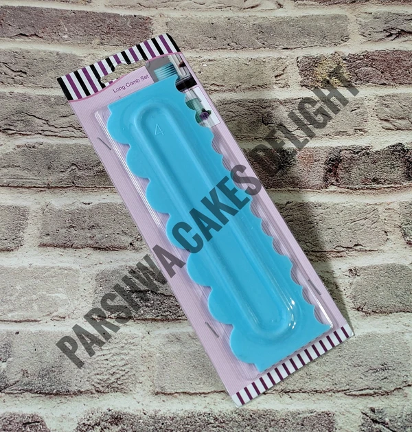 PLASTIC ICING COMBO SCRAPER - DESIGN 14