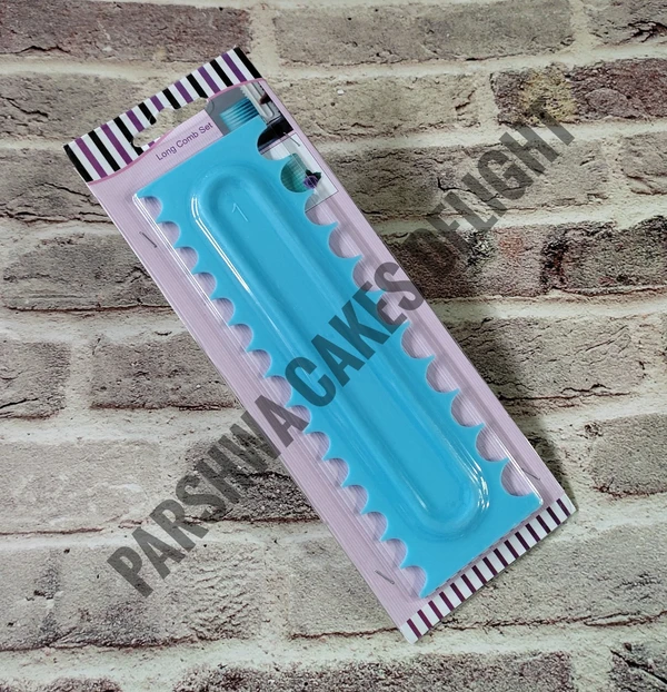 PLASTIC ICING COMBO SCRAPER - DESIGN 16